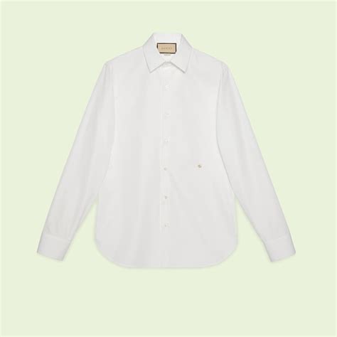 camicia di seta uomo gucci|Gucci Camicia in seta e cotone con Doppia G.